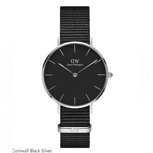 Daniel Wellington Women Classic Cornwall Black Silver Watch